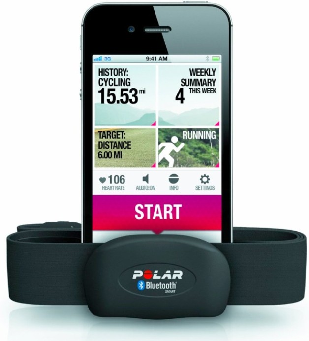 Fascia Cardio Polar Bluetooth 4 per iPhone, iPod touch e nano, su Amazon a 53 euro